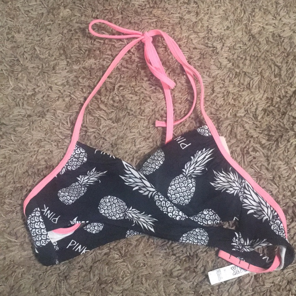 VS Pink Pineapple Swim Top