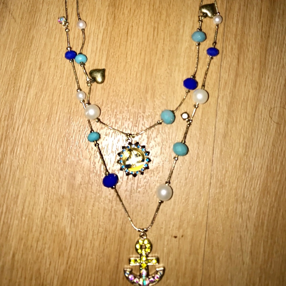 Betsey Johnson anchor fitted necklace‼️Very cute‼️