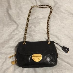 Authentic Prada Fold Over Chain Bag