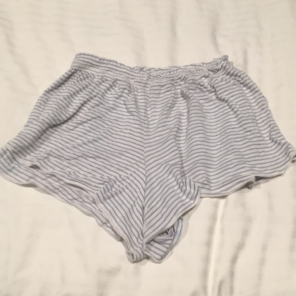 white and light blue striped shorts (RESERVED)