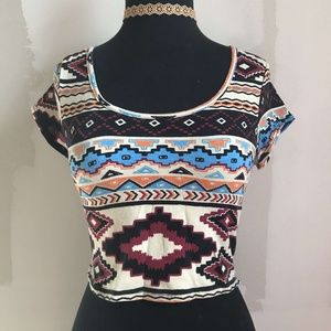 Aztec Crop Top