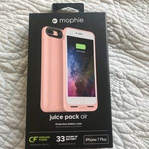 Pink IPhone 7+ Mophie case