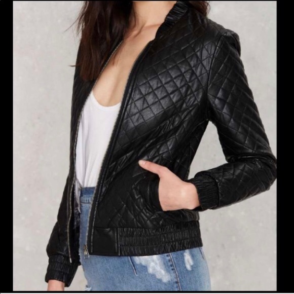 Nasty Gal Jackets & Blazers - Nasty Gal Night Walker Quilted Jacket