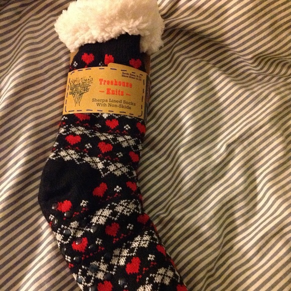 πHP π Cute Sherpa lined long socks - Picture 4 of 7