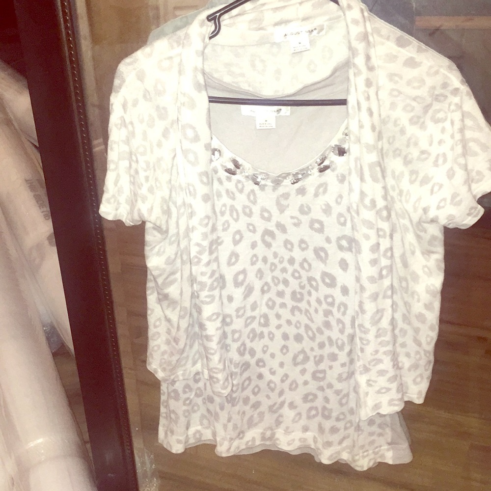 Tank top plus cardigan combo