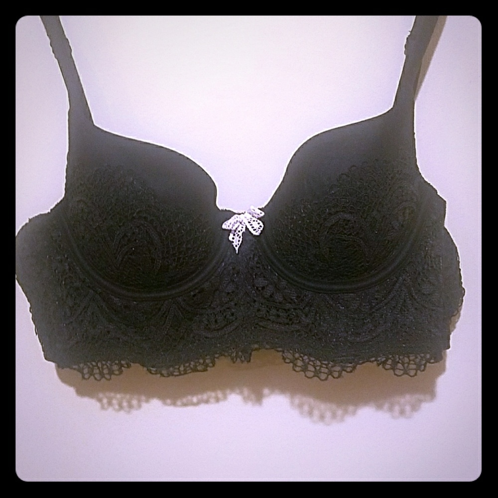 Body by Victoria Black Lace Push up Bra