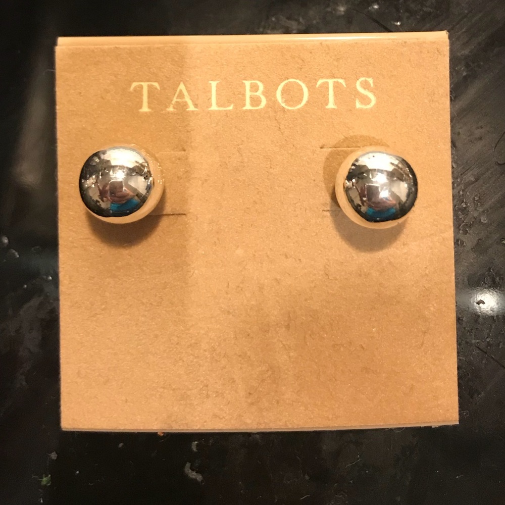 Talbots Silver Ball Studs