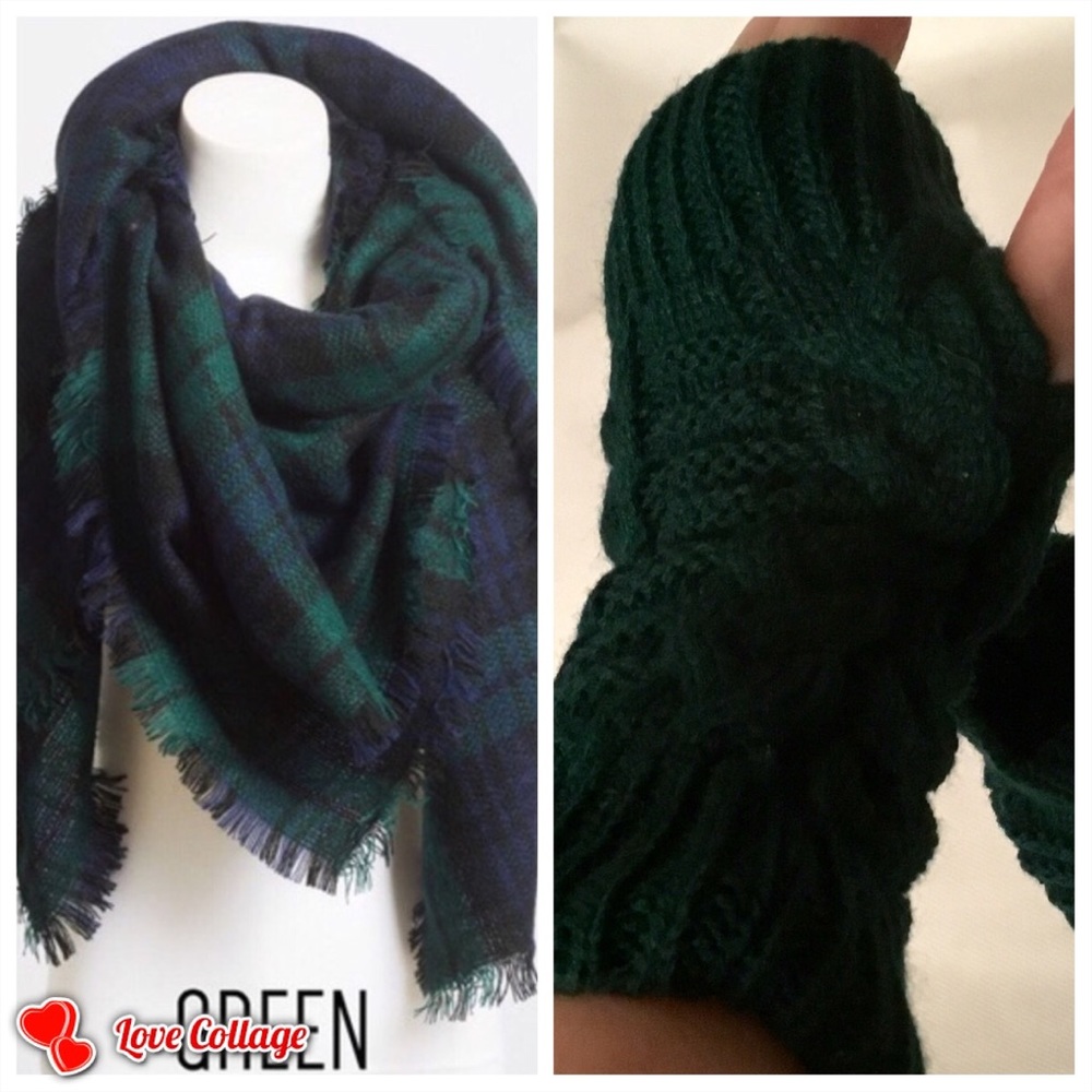 Navy,Green and Black scarf 🧣 - Picture 4 of 5