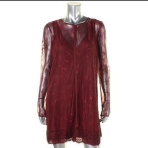 Lace red guess dress, new, worn once