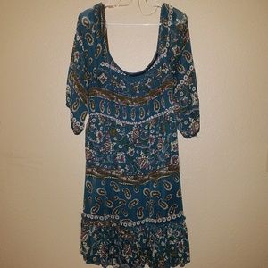 Torrid boho off-the-shoulder dress