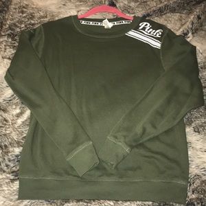 Pink long sleeve crew neck