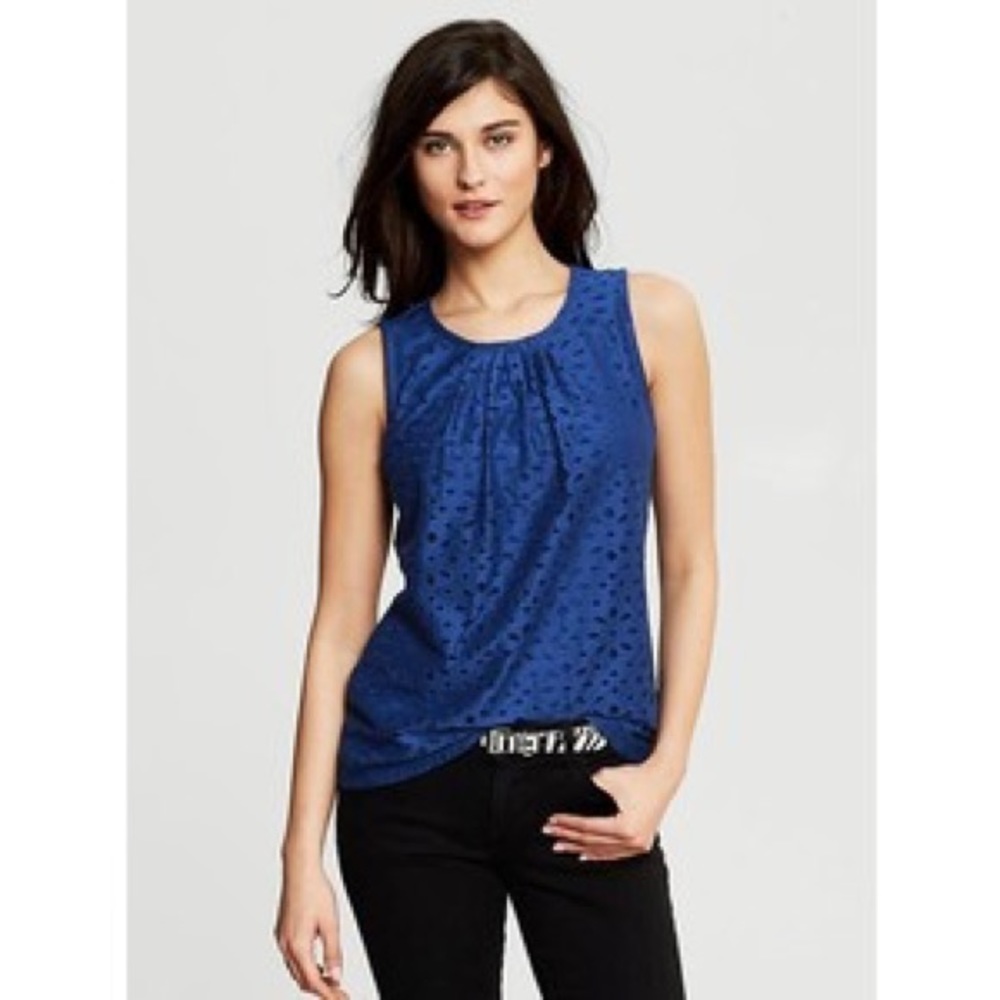 Banana Republic Blue Lace Blouse