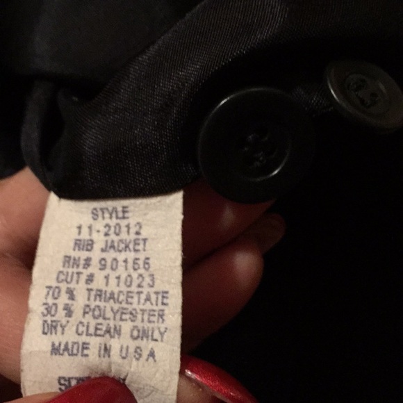 Garfield & Marks long navy blazer w/hidden pockets - Picture 8 of 8