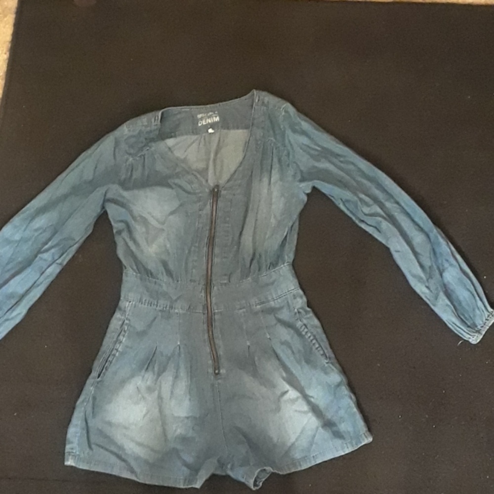 Denim romper