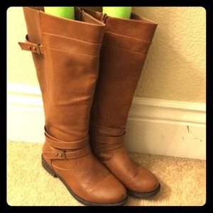 WIDE CALF Tan Boots!👢👑