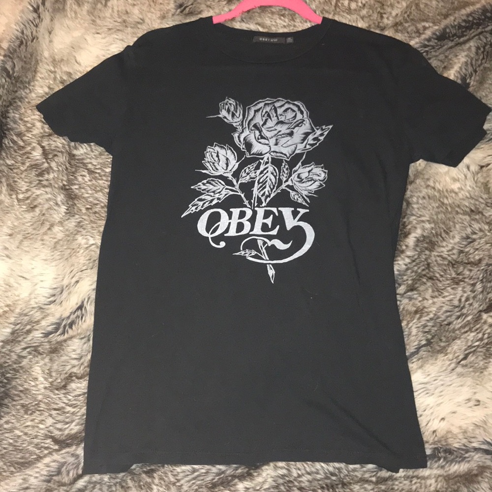 OBEY black rose tee