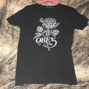 OBEY black rose tee