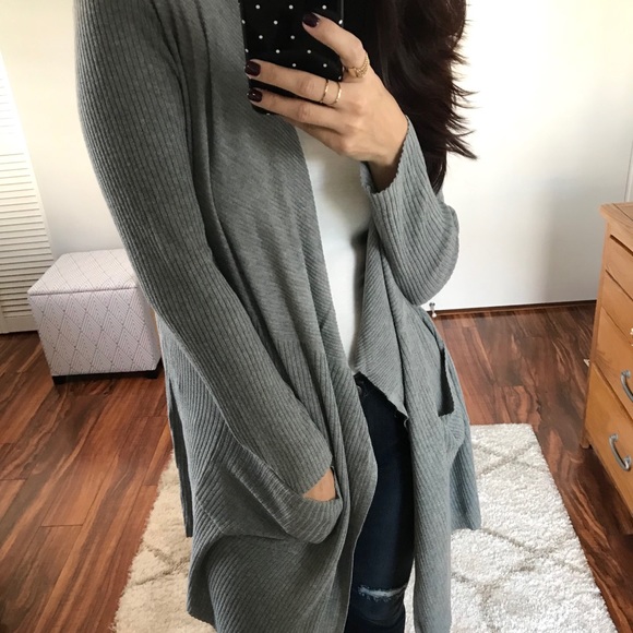 🔸BOGO • Last 1 • Josie Ribbed Longline Cardigan - Picture 2 of 5