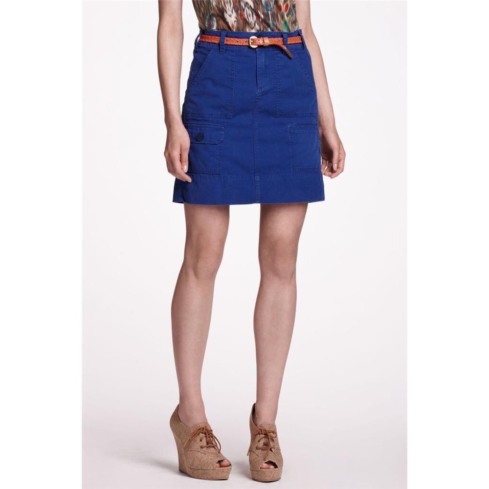 Anthropologie Twill Cargo Skirt