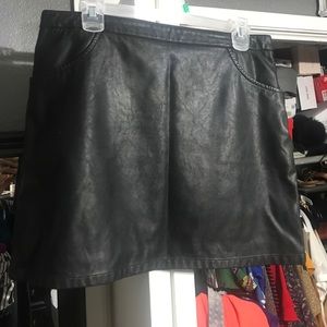 Leather Mini Skirt