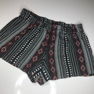Forever 21 tribal print/ Aztec print shorts