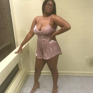 Crushed Velvet Romper