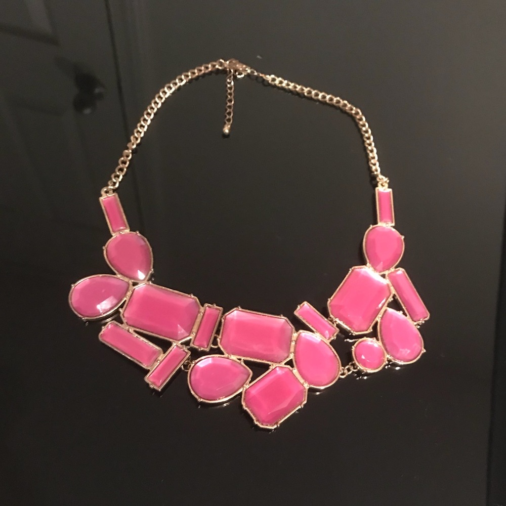 Jeweled statement necklace