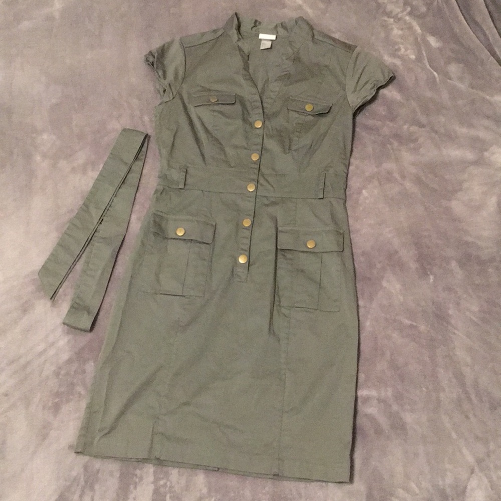 Military Style H&M Dress w/Belt