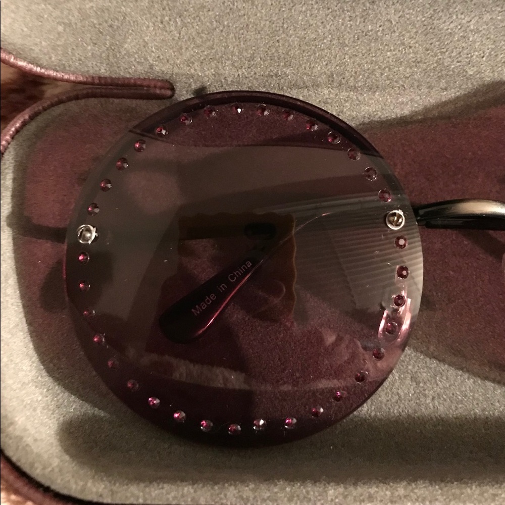 Brian Atwood Crystal Encrusted Sunglasses