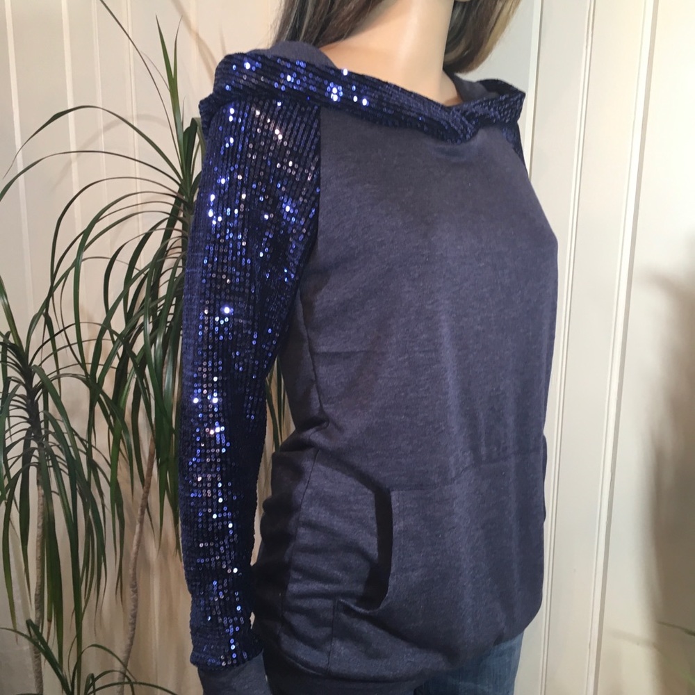 SEQUIN BEAUTIFUL & BLUE - Picture 7 of 8