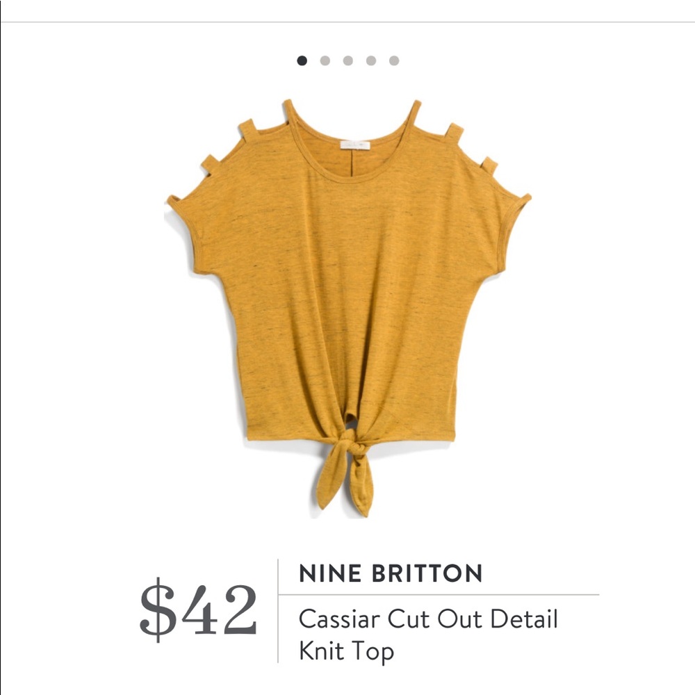 Nine Britton Cassiar Cut Out Detail Knit Top
