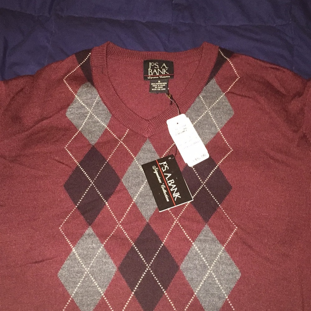 Jos. A. Bank argyle sweater