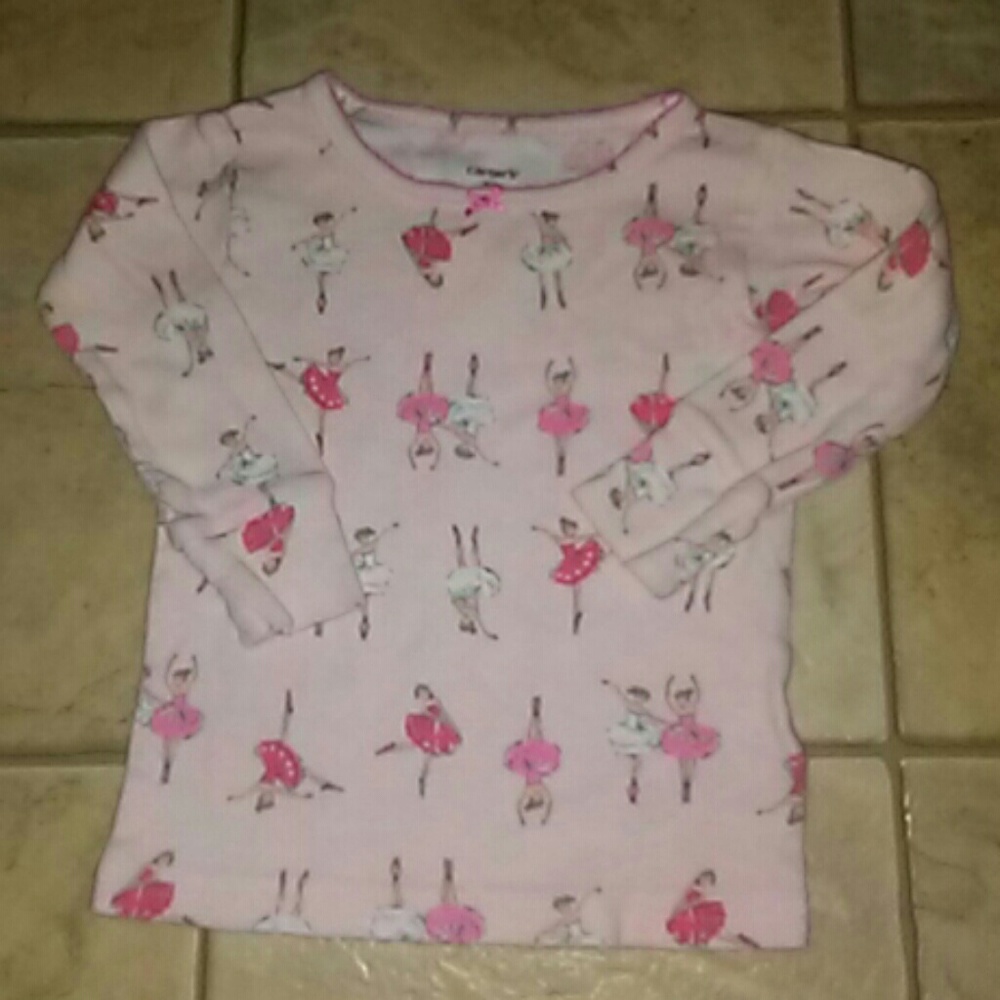 Girls 12M pj ballerina top