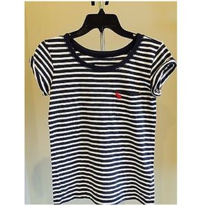 ABERCROMBIE & FITCH Navy Striped Shirt