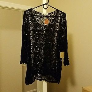 NWT Women's la vie 89 knit 3/4 sleeve shirt