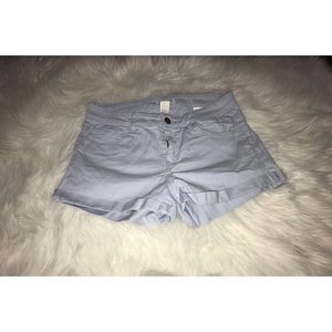 Light blue high waisted shorts