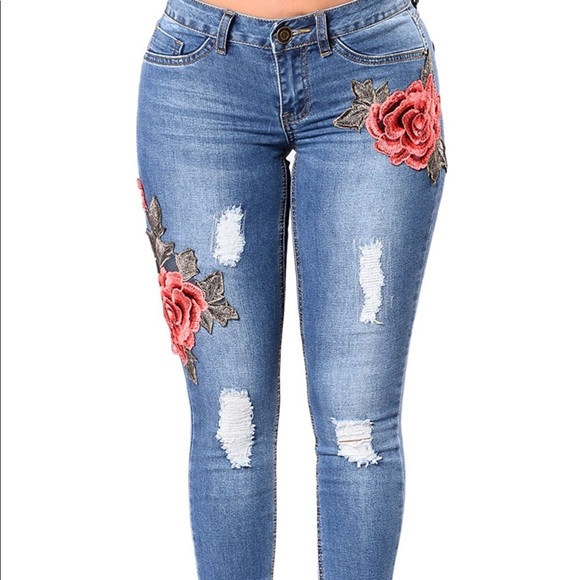 Pants - Rose skinny jeans