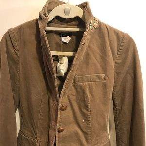 NWT J.Crew Corduroy Blazer w. Tweed Collar detail
