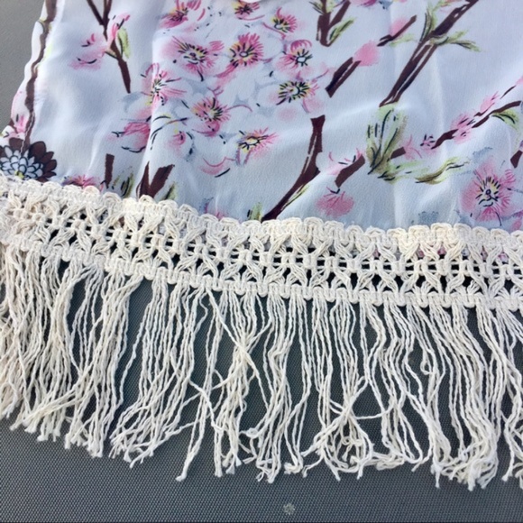 Floral Summer Kimono Beach Cardigan Blouse Coverup - Picture 6 of 8