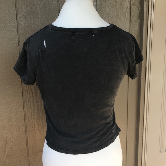 Distressed Crop Top - Picture 4 of 6