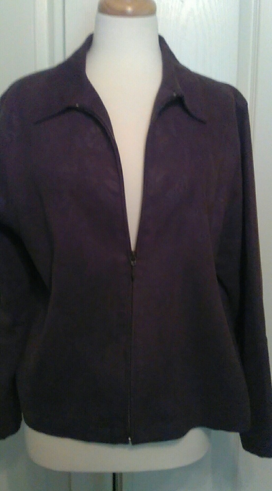 Embossed brown jacket