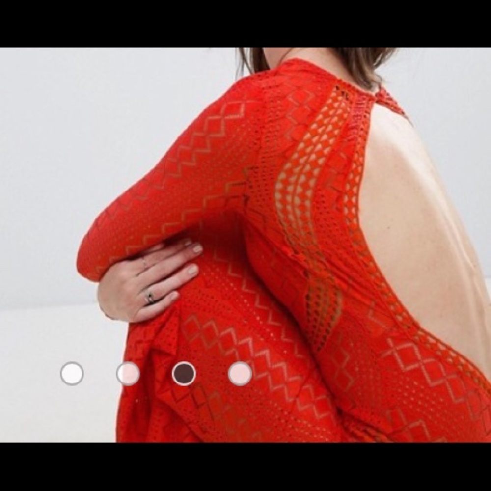 Sexy Backless Crochet Maxi Dress - Picture 4 of 6