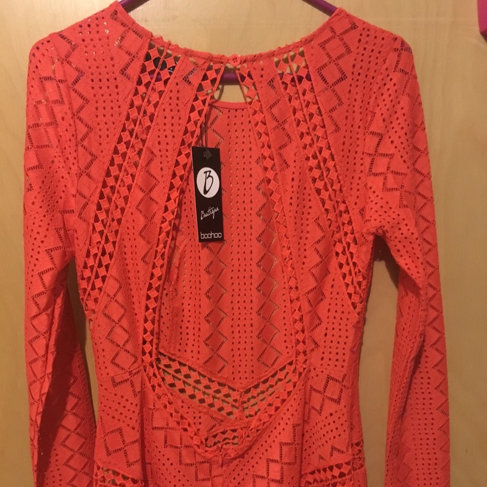 Sexy Backless Crochet Maxi Dress - Picture 5 of 6