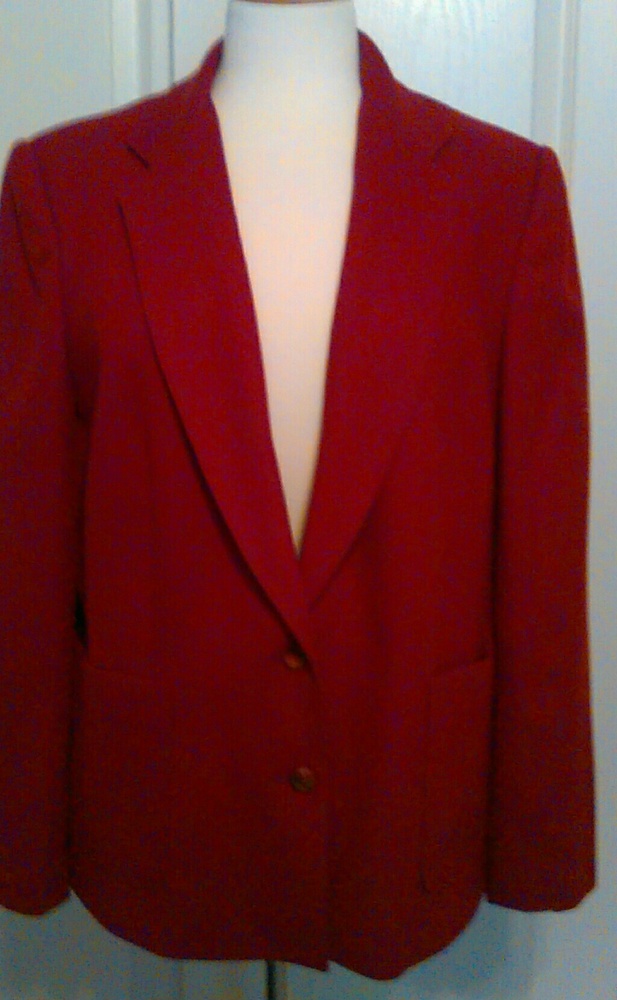 Cranberry wool jacket