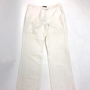 BCBG white cotton slacks, size 4