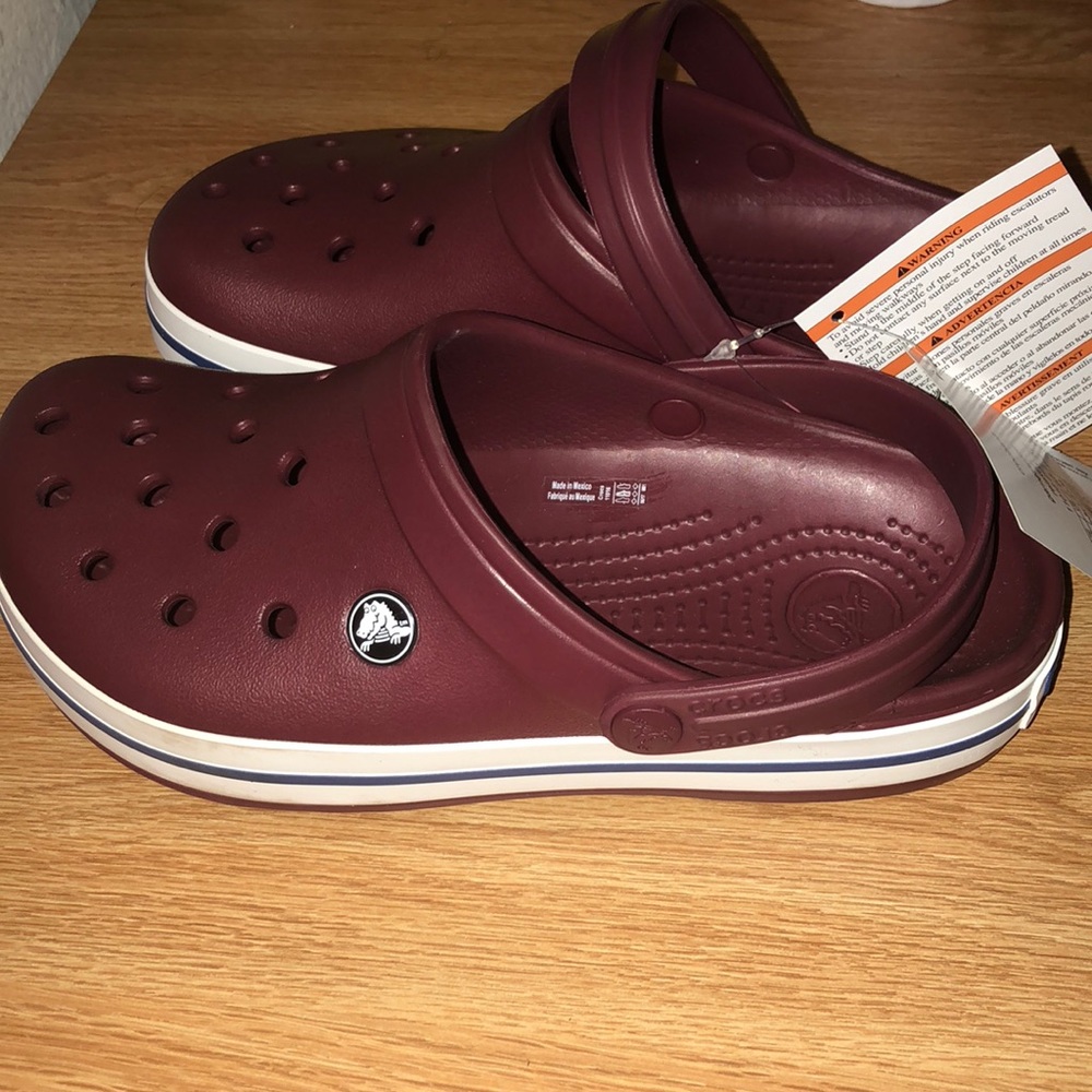 Burgundy CROCS