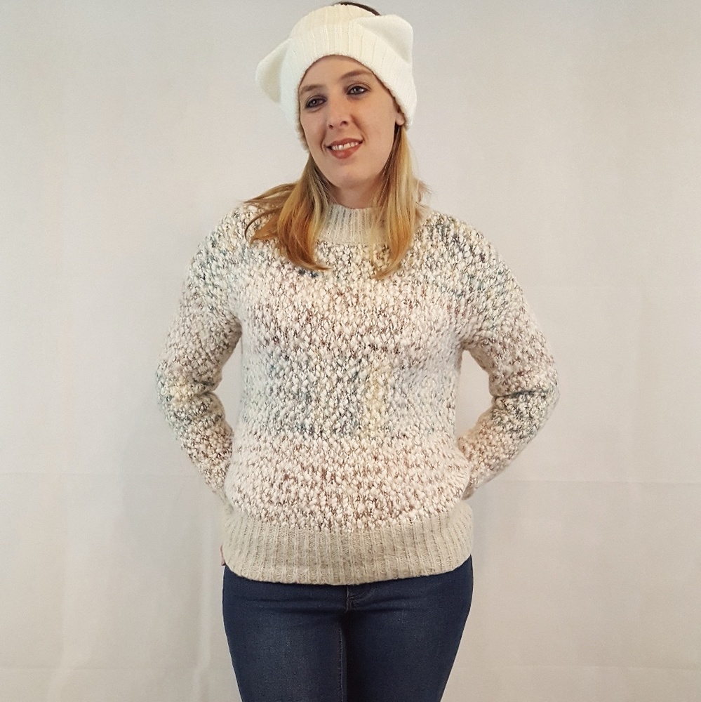 Ivory cat ear headband