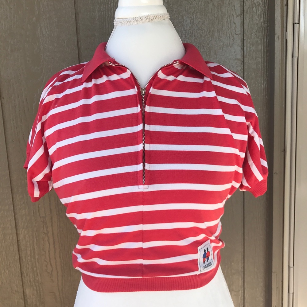 Vintage Striped Crop Top