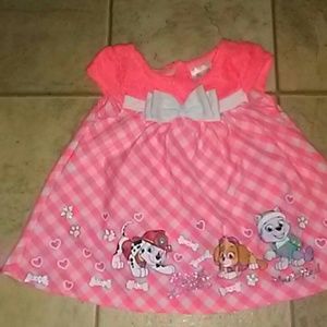 Girls dog dress size 12M