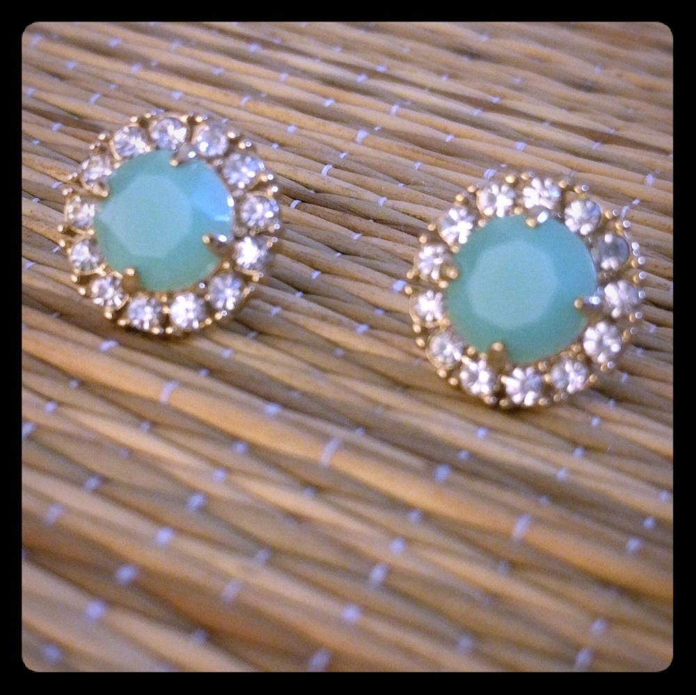 Kate Spade Secret Garden Mixed Stone Stud Earrings